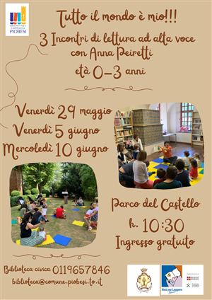Tutto il mondo è mio! 
Ciclo di incontri di lettura 0-3 anni
